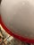 Mid-Century Modern Italian Murano Glass Pendant Light in White and Red, 1970s For Sale - Image 4 of 5