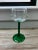 1950s Vintage French Emerald Green Stemmed Glasses-Set of 6 For Sale - Image 5 of 7