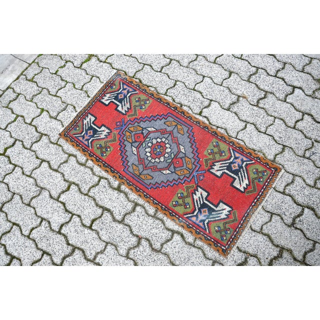 1960s 1960s Vintage Oushak Handknotted Wool Rug For Sale - Image 5 of 6