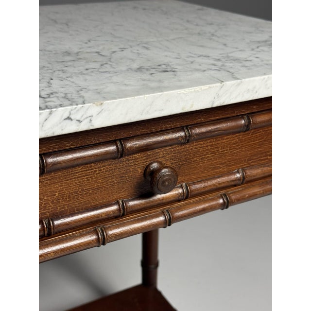 Antique Side Table in Faux Bamboo, 1900 For Sale - Image 18 of 18