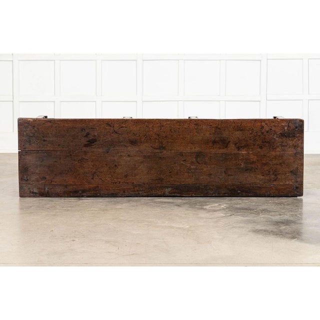 Large 19th Century English Georgian Oak Dresser Base, 1800 For Sale - Image 10 of 15