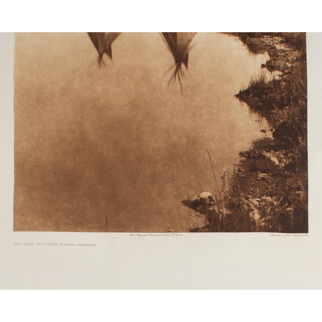 Late 20th Century After Edward Curtis “At the Water’s Edge - Piegan” Photogravure Restrike For Sale - Image 5 of 8