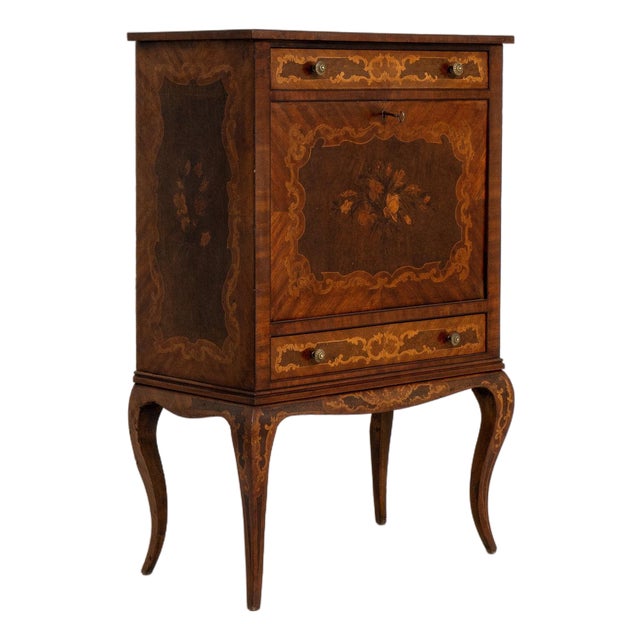 19th Century France Louis XV Brown Wood Storage Cabinets & Cupboards For Sale