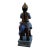 Oriental Vintage Handmade Ceramic Qing Man Riding Horse Figure For Sale - Image 4 of 8