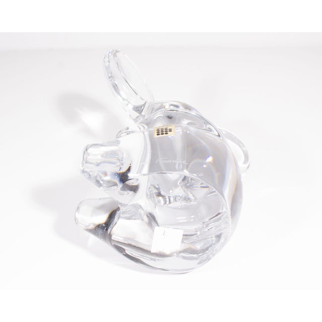 Glass Daum France Crystal Elephant For Sale - Image 7 of 10
