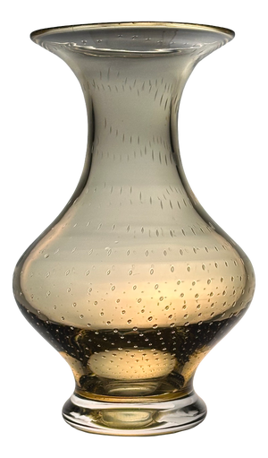 Mouth-Blown Art Glass Vase attributed to WMF, Germany, 1950s