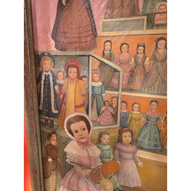 Antique Signed Painting Magnificent Dolls Palace For Sale - Image 11 of 14
