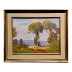 Dana Bartlett - 1932 View of Morro Bay -Oil Painting