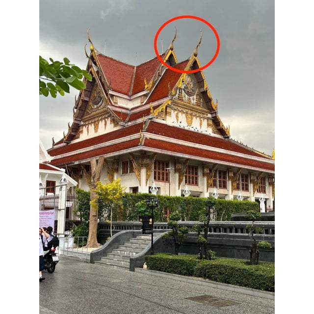 Thai Artist, Shofa of Buddhist Temple, 1800s, Wood For Sale - Image 9 of 10