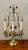 Metal Pair Antique Bronze French Amethyst Crystal Candelabra Lamp Girandoles Lyre Back For Sale - Image 7 of 8