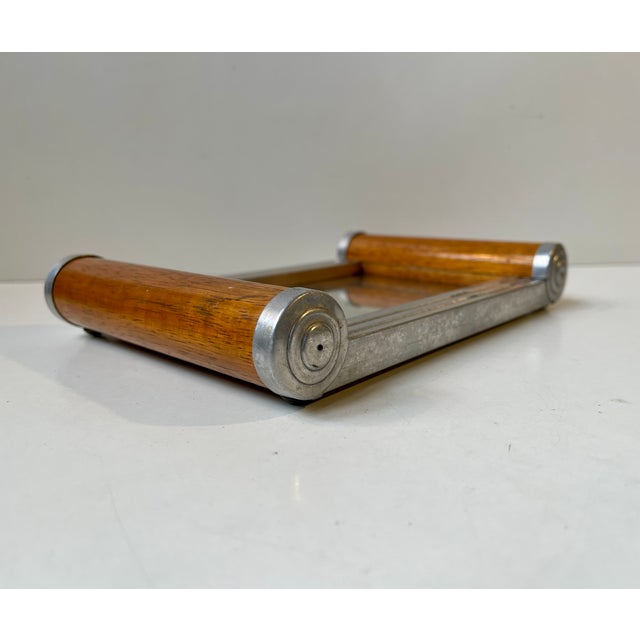 Bauhaus Bauhaus Streamline Plateau Mirror Tray, 1930s For Sale - Image 3 of 10