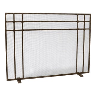 Warm Black Henry Fireplace Screen For Sale