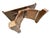 Early 20th Century Early 20th Century Primitive Gothic Revival Flanged Top Wood Bench For Sale - Image 5 of 13
