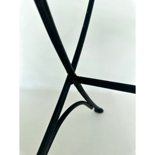 1950s Mid Century Modern Clamshell Concave Wire Stools For Sale - Image 11 of 17