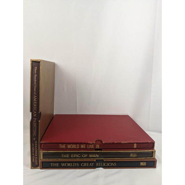 DESCRIPTION A handsome set of four oversized mid-century illustrated volumes published by Time Incorporated from 1955...