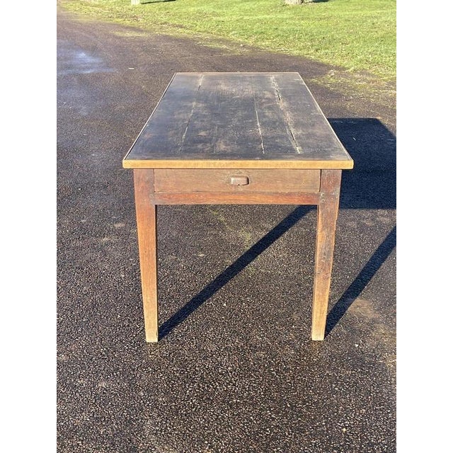 Oak Farmhouse Dining Table For Sale - Image 10 of 10