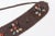 This gorgeous never used brown stitched leather tie belt has assorted cluster of beautiful agate stones in different...
