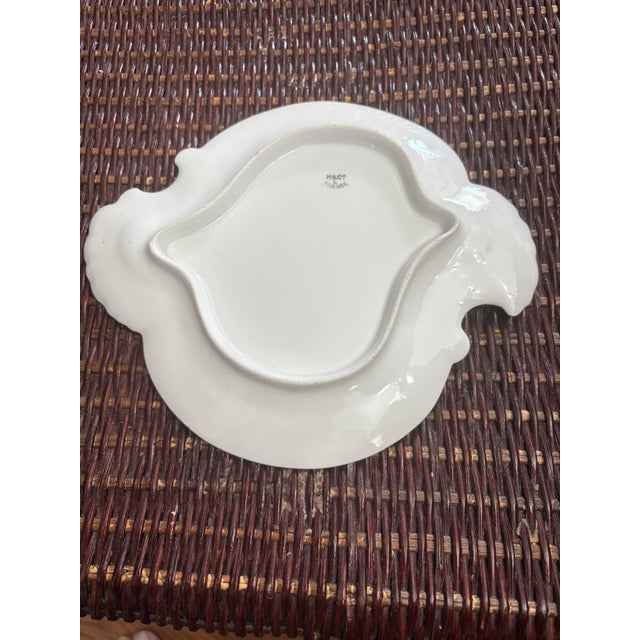 Limoges Small Platter circa 1888-1896. This is a small platter with hand painted flowers and a pretty gold edge. I love...