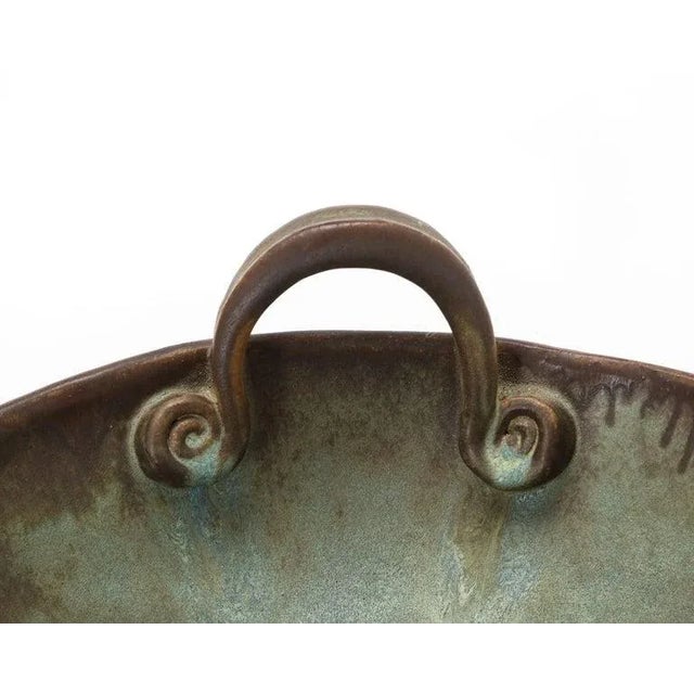1960s Studio Made Pottery Decorative Bowl For Sale - Image 11 of 13