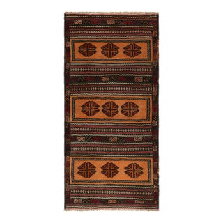 Vintage Afghan Kilim With Polychromatic Geometric Pattern From Rug & Kilim For Sale