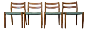 Mid-Century Chairs in Teak by Niels O. Möller for J. L. Møllers, 1960s, Set of 4