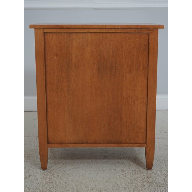 Pair Ethan Allen Country Colors Maple 4 Drawer Nightstands For Sale - Image 16 of 17