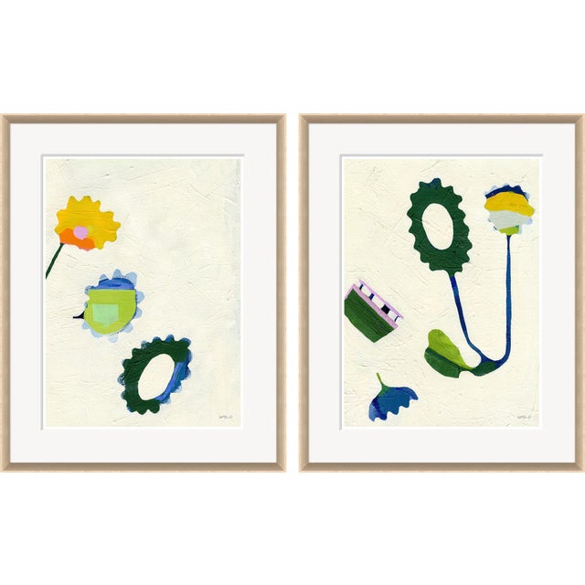 Hable Floral Set by Susan Hable For Sale - Image 4 of 4