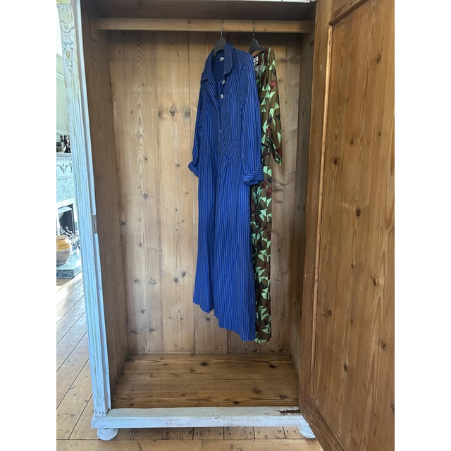 Vintage Painted Armoire with Chinoiserie Panel, 1920s For Sale - Image 11 of 12
