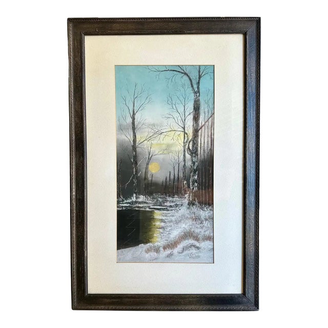 Tonalist Pastel Landscape Painting by Lori Gergens For Sale