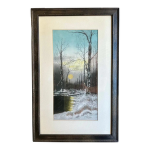 Tonalist Pastel Landscape Painting by Lori Gergens