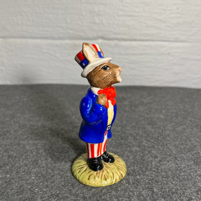1980s 1980s Vintage Royal Doulton Bunnykins Uncle Sam For Sale - Image 5 of 8
