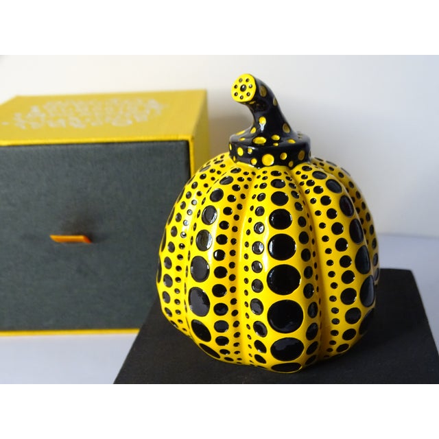 2010s Yellow Pumpkin Sculpture by Yayoi Kusama For Sale - Image 5 of 6