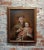 Textile 17th Century Italian Oil Painting Saint Francis d'Assisi With the Christ Child For Sale - Image 7 of 7