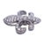 Vintage 18k White Gold Fleur-De-Lis Diamond Pendant For Sale - Image 4 of 10