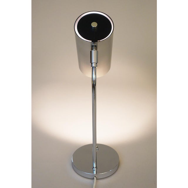 1960s Koch Lowy Atomic Modern Space Age Chrome Minimalist Table Lamp ...