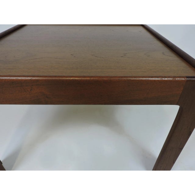 1960s Illum Wikkelso Danish Modern Teak End Table by Neils Eilersen For Sale - Image 10 of 13