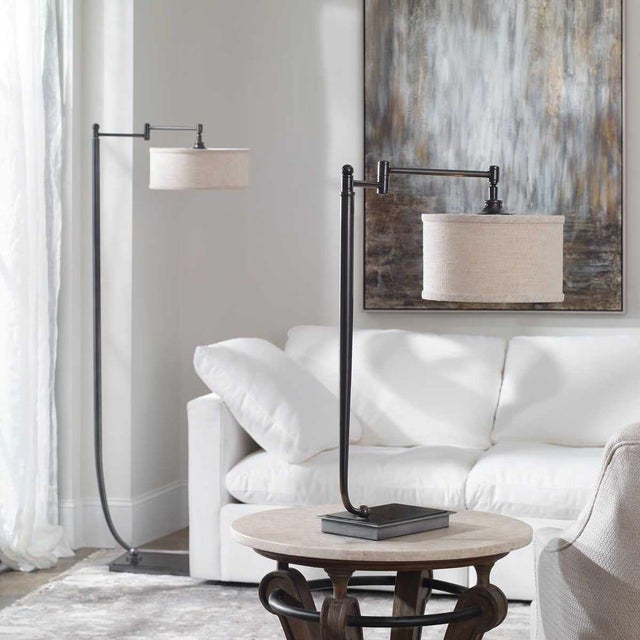 Contemporary Modern Adjustable Floor Lamp For Sale - Image 3 of 3
