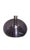 Dutch Space Age Mushroom Pendant Lamp in Grey-Blue Smoked Acrylic with Metal Insert from Dijkstra For Sale - Image 4 of 7