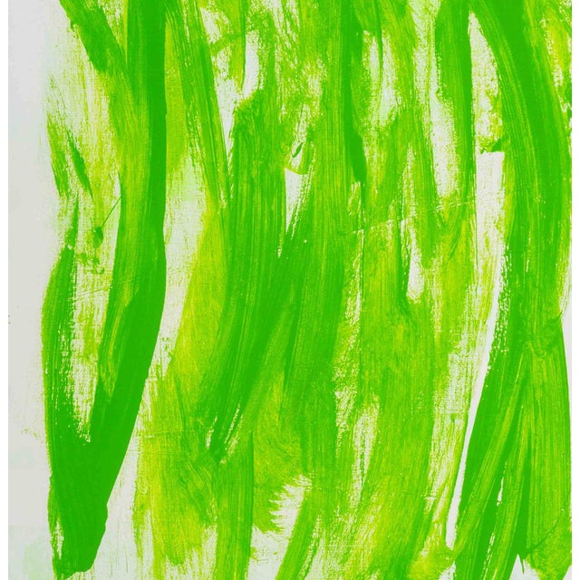 Roni Nicholson "Green" Acrylic on Canvas, 2015 For Sale - Image 4 of 8