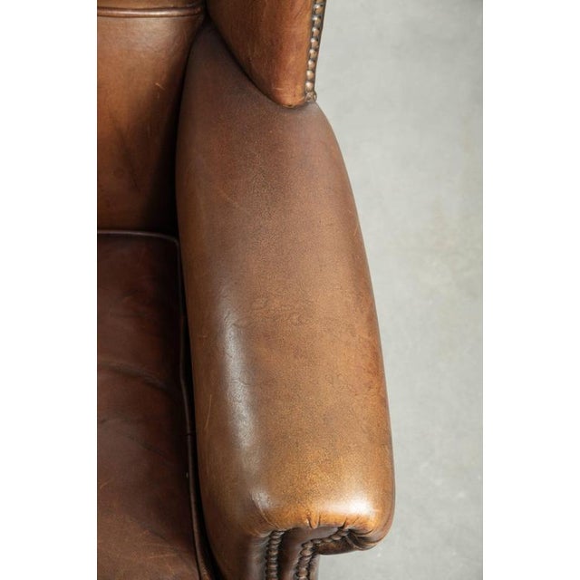 English Sheepskin Wingbacks with Colors, Set of 2 For Sale - Image 9 of 18