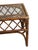 Wood Mid-Century Rattan and Glass End Table For Sale - Image 7 of 10