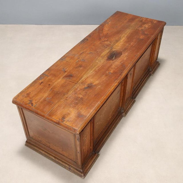 Vintage Chest in Walnut For Sale - Image 9 of 12