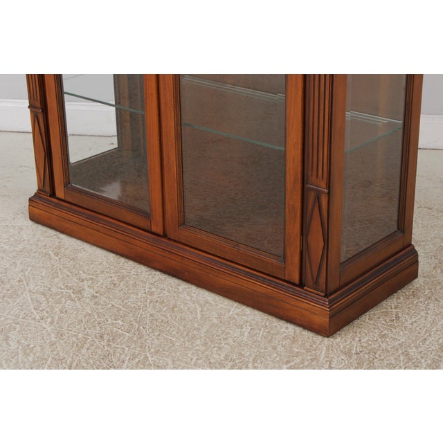 Italian Neoclassical Beveled Glass China Cabinet For Sale - Image 12 of 14