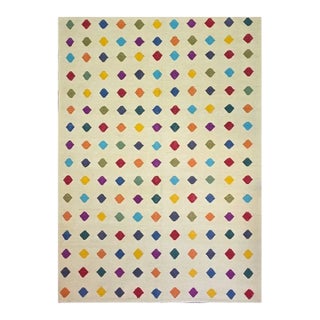 Hand-Woven Wool Art Tapestry After Damien Hirst "Opium" Spot Painting For Sale