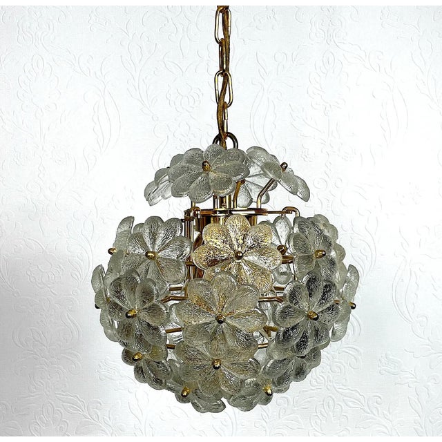 Flowers Hanging Lamp in Murano Glass by Christoph Palme, 1960s For Sale - Image 12 of 12