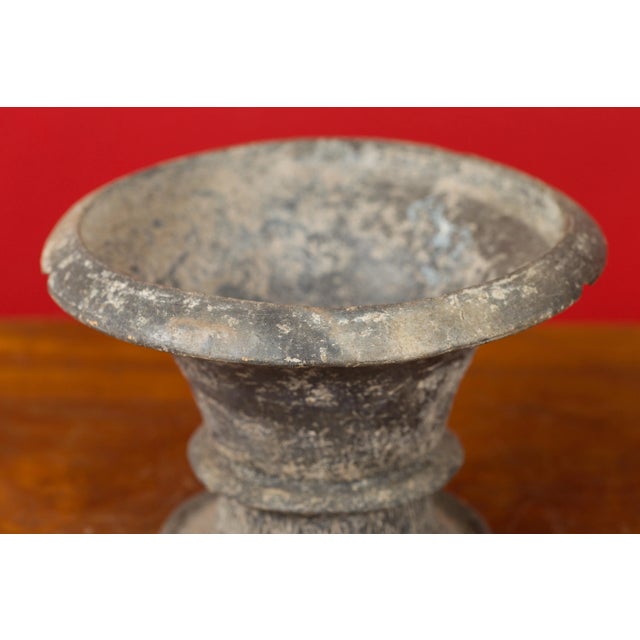 Chinese Han Dynasty Petite Vessel circa 202 BC-200 AD with Incised Motifs For Sale In New York - Image 6 of 12