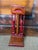 American Folk Art Red Painted Wood Chain Link Whimsy For Sale - Image 11 of 15