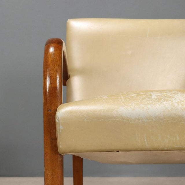 Vintage Armchairs in Beech, 1960s For Sale - Image 4 of 8