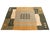 2020s 6'x9' Hand-Knotted Modern Arts & Crafts Wool & Silk Geometric Rug in Green, Yellow & Ivory For Sale - Image 5 of 10