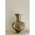 Vintage 14” tall hammered brass vase. Sculptural design, with narrow neck and wide body.